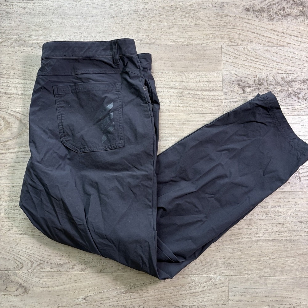 Adidas Mens Pants Dark Gray Size 40x32 Adicross Golf Pant Stretch Nylon Blend